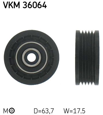 Rolka napinacza, pasek klinowy wielorowkowy SKF VKM 36064