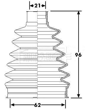 Zestaw osłon, wał napędowy BORG & BECK BCB6225