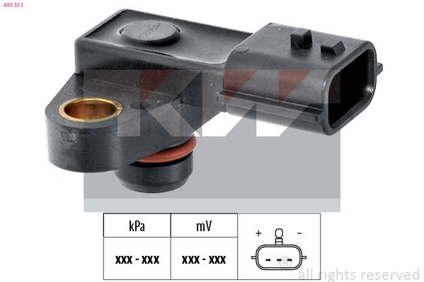 Czujnik ciśnienia powietrza, adaptacja wysokościowa KW 493313