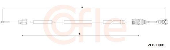 cablu,transmisie manuala COFLE 2CB.FI001