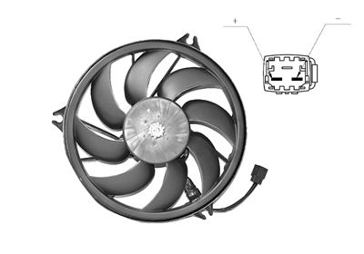 Wentylator, chłodzenie silnika VAN WEZEL 4028748