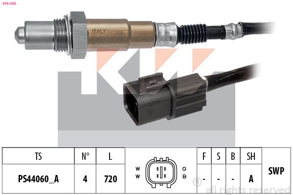 Sonda lambda KW 498 608
