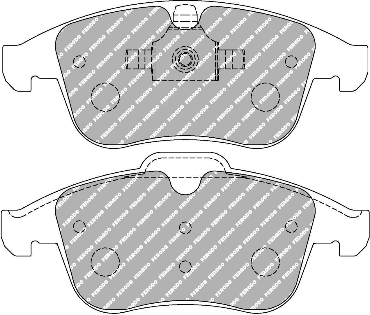 set placute frana,frana disc FERODO FCP4249H