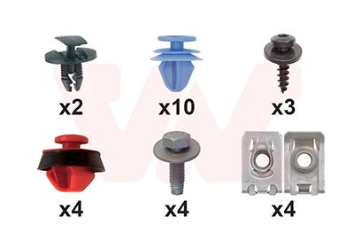 Set montaj, aripa laterala VAN WEZEL 3729796