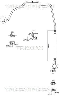 conducta presiune variabila,aer conditionat TRISCAN 9010 29008