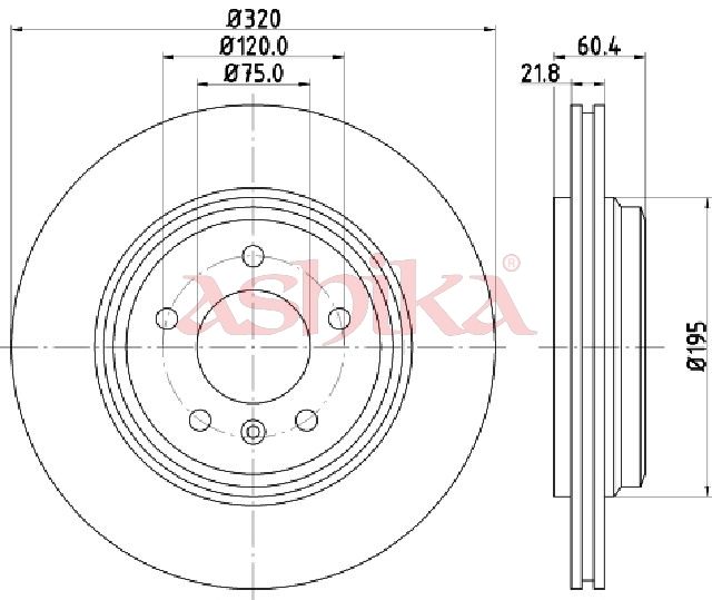 Disc frana ASHIKA 61-00-0110