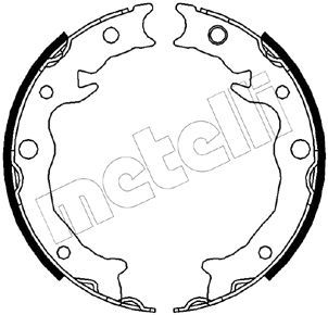 Zestaw szczęk hamulcowych, hamulec postojowy METELLI 53-0538
