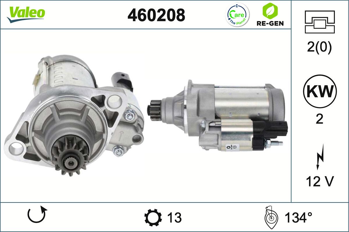 starter VALEO RE-GEN REMANUFACTURED 460208