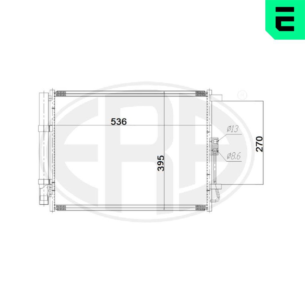 Condensator, climatizare ERA 667193