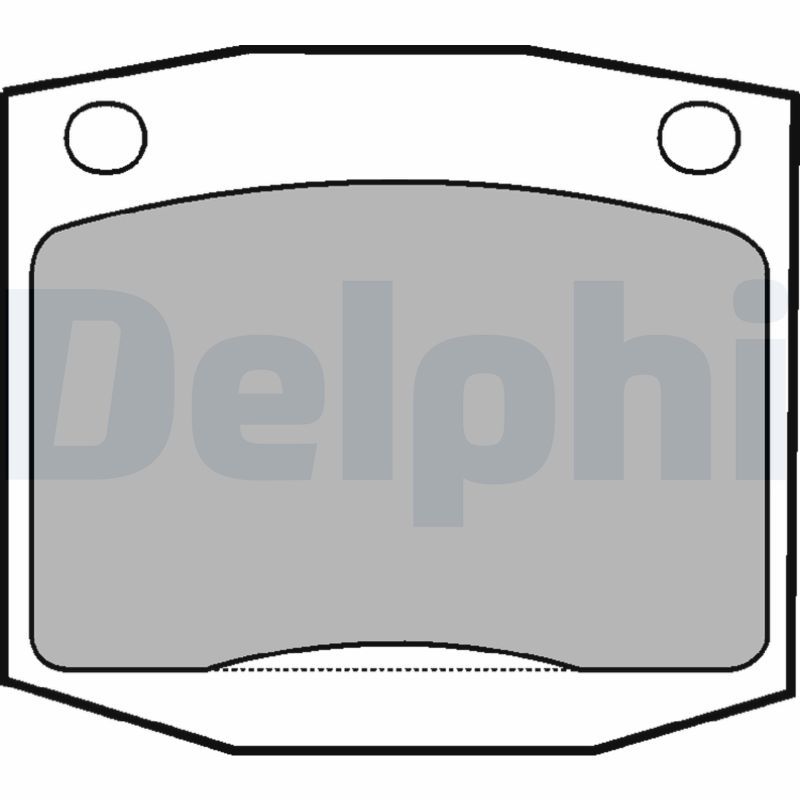 Zestaw klocków hamulcowych, hamulce tarczowe DELPHI LP96