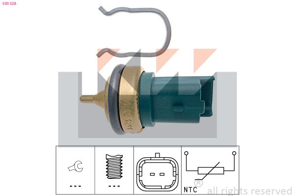 Czujnik, temperatura płynu chłodzącego KW 530 328