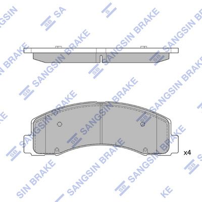 set placute frana,frana disc HI-Q SP1624A