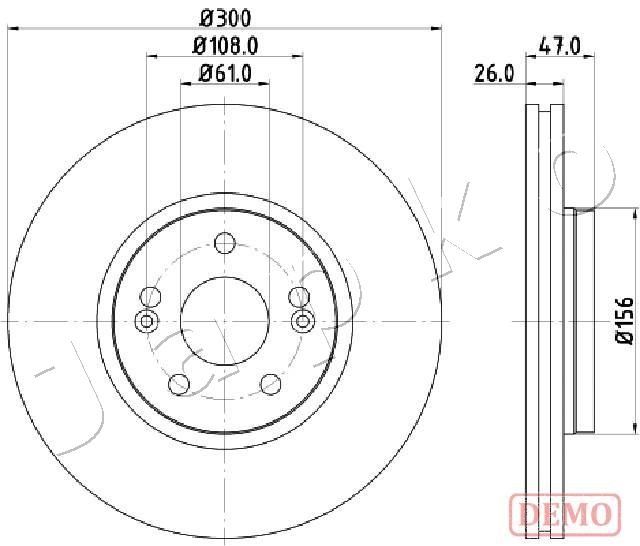 Tarcza hamulcowa JAPKO 600712C