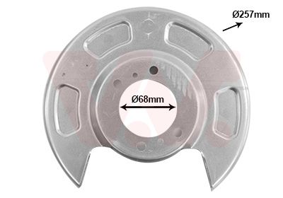 protectie stropire,disc frana VAN WEZEL 8314373