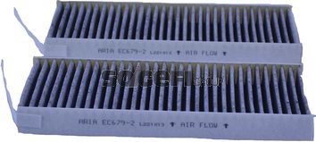 Filtr, wentylacja przestrzeni pasażerskiej TECNOCAR EC679-2