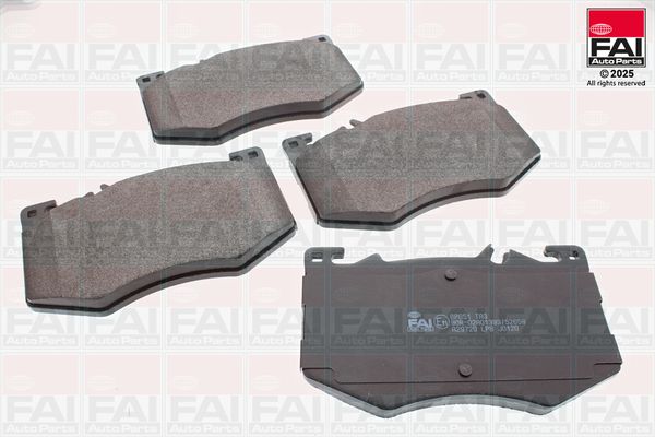 Zestaw klocków hamulcowych, hamulce tarczowe FAI AUTOPARTS BP651