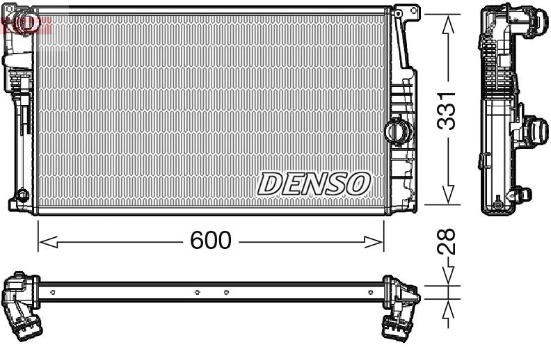 Chłodnica, układ chłodzenia silnika DENSO DRM05014