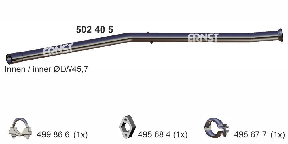 Rura wydechowa ERNST 502405