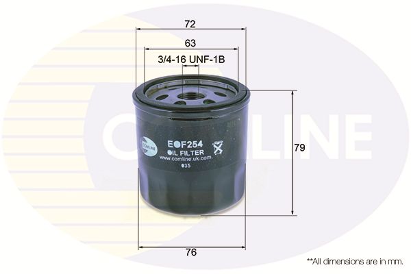 Filtr oleju COMLINE EOF254