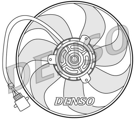 Ventilator, radiator DENSO DER32006