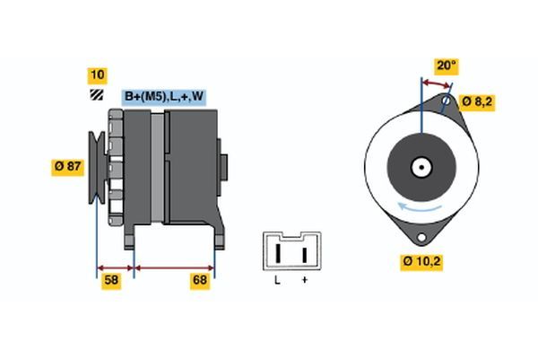Alternator BOSCH 0 986 042 061