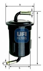 Palivový filter UFI 31.715.00