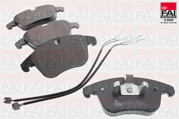 Zestaw klocków hamulcowych, hamulce tarczowe FAI AUTOPARTS BP672