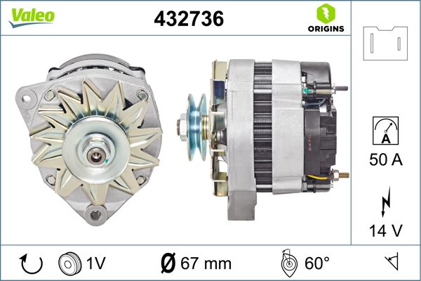 Alternator VALEO 432736