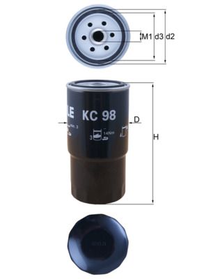 Palivový filtr KNECHT KC 98