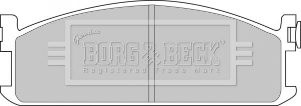 Zestaw klocków hamulcowych, hamulce tarczowe BORG & BECK BBP1075