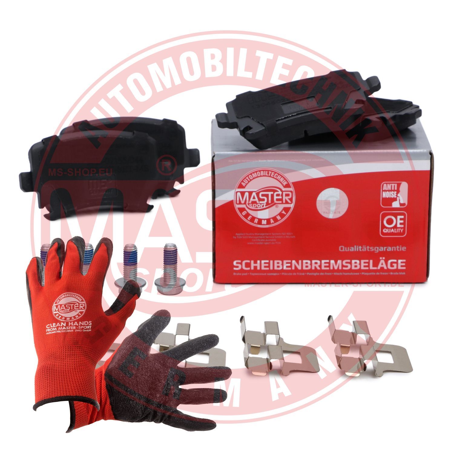 Zestaw klocków hamulcowych, hamulce tarczowe MASTER-SPORT GERMANY 13046028802T-SET-MSP