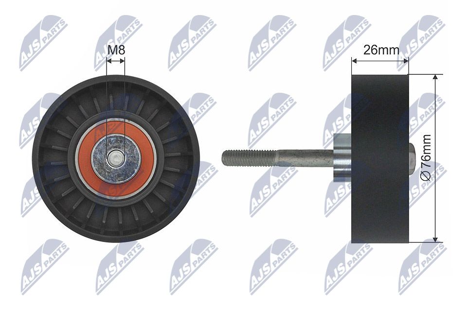 Rola ghidare/conducere, curea transmisie NTY RNK-VV-002