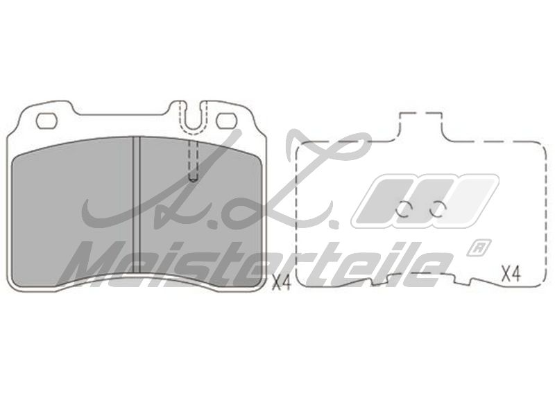 V30-8159 KIT DE PLAQUETTES DE FREIN