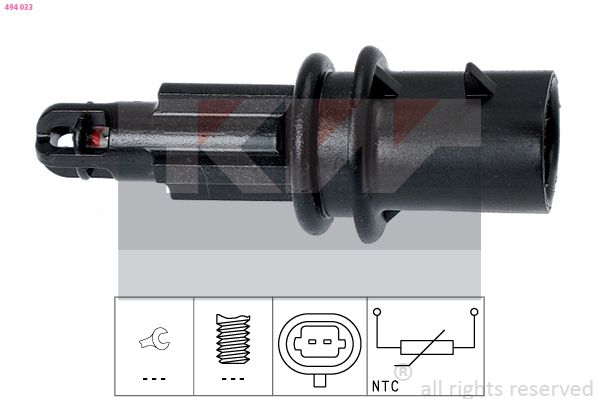 Czujnik, temperatura powietrza dolotowego KW 494 033