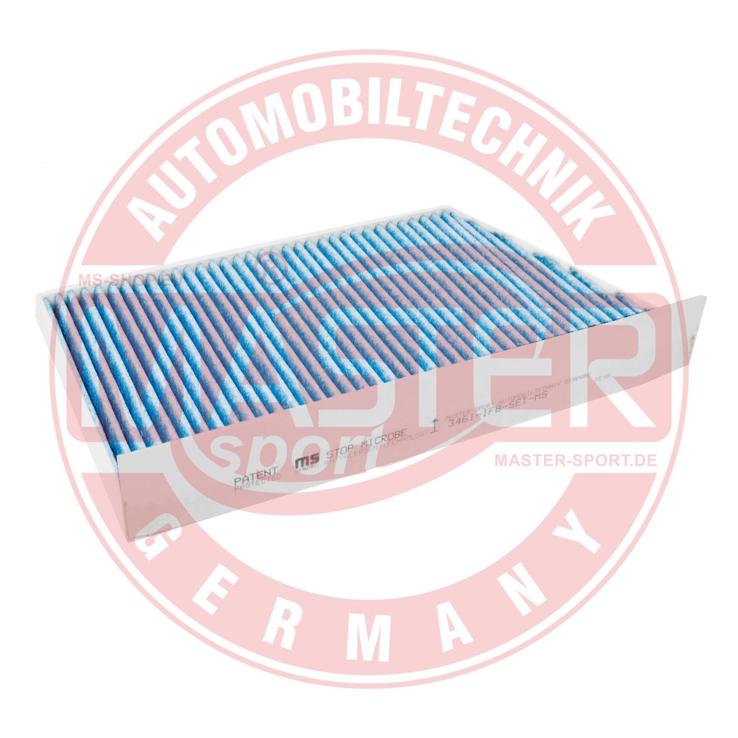 Filtr, wentylacja przestrzeni pasażerskiej MASTER-SPORT GERMANY 3461-IFB-PCS-MS