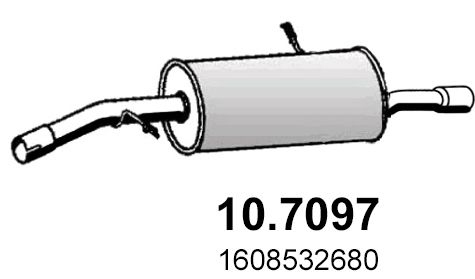 Tłumik końcowy ASSO 10.7097