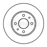 Tarcza hamulcowa BORG & BECK BBD4875