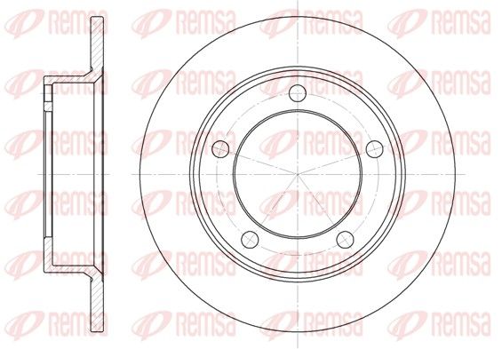 Tarcza hamulcowa REMSA 6257.00