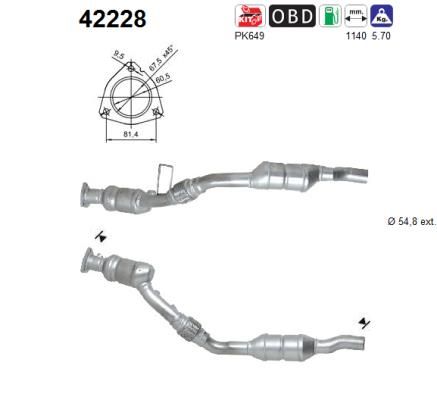 Katalizator AS 8E0254503X