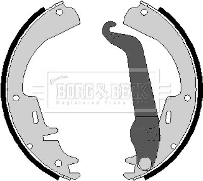 Zestaw szczęk hamulcowych BORG & BECK BBS6077