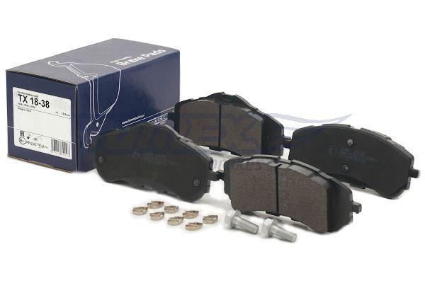 Levně Sada brzdových destiček, kotoučová brzda TOMEX Brakes 18-38