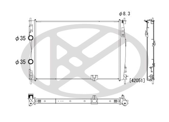 Radiator, racire motor KOYORAD PL022177
