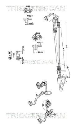 conducta presiune variabila,aer conditionat TRISCAN 9010 24021
