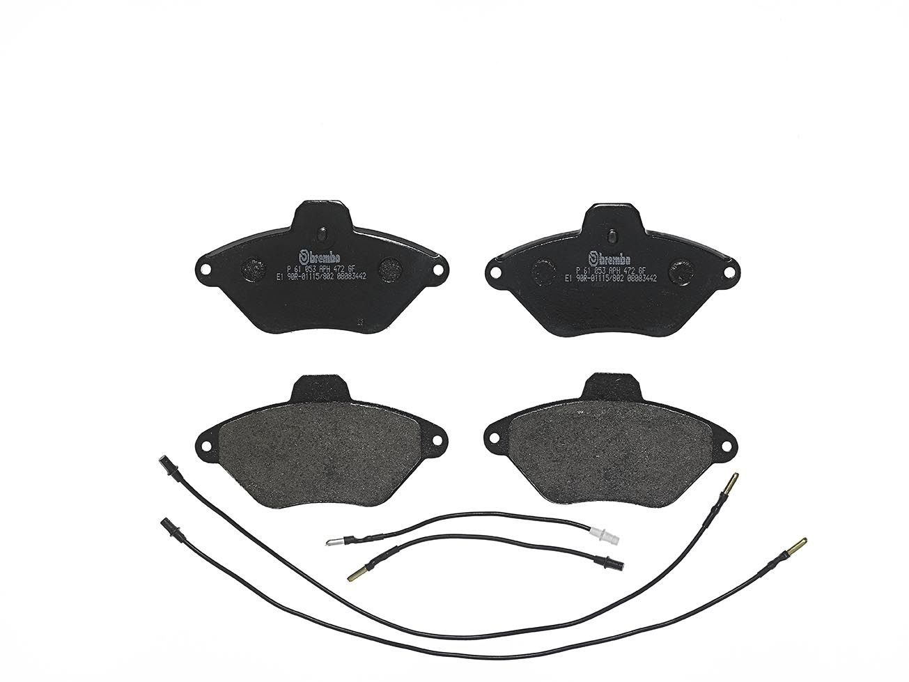 Sada brzdových destiček, kotoučová brzda BREMBO P 61 053