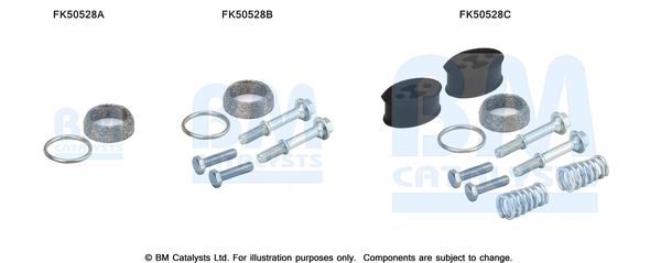 Zestaw montażowy, rura wydechowa BM CATALYSTS FK50528