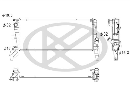 Radiator, racire motor KOYORAD PL423628