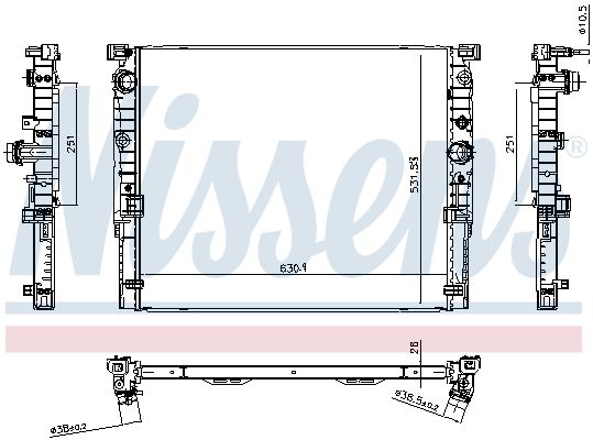 Radiator, racire motor NISSENS 606588