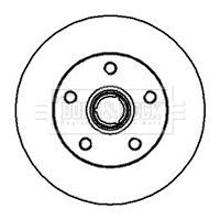 Tarcza hamulcowa BORG & BECK BBD5878S