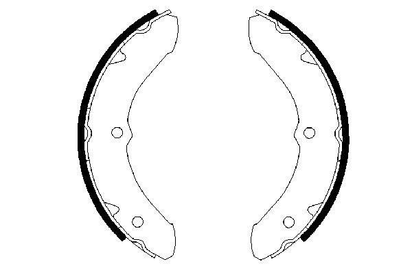 Zestaw szczęk hamulcowych BOSCH 0 986 487 468