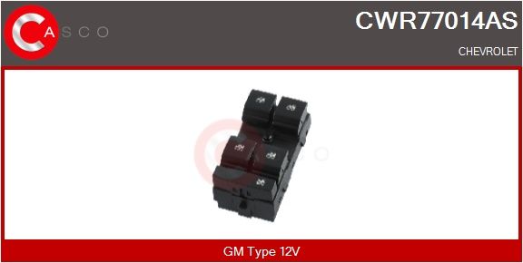 Spínač, zvedací zařízení oken CASCO CWR77014AS